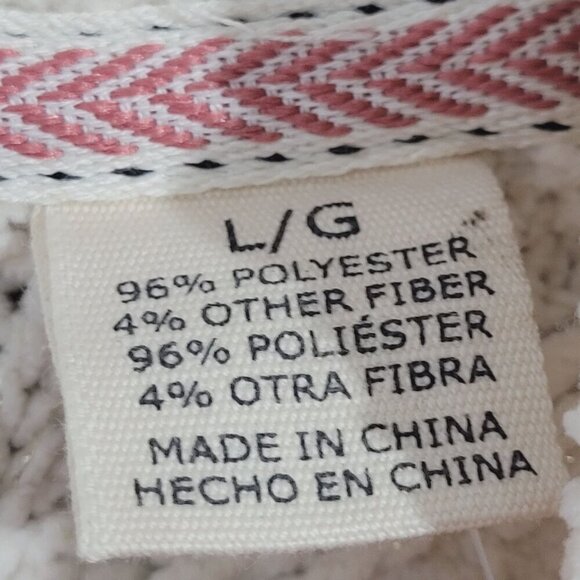 NEW Weatherproof Vintage Womens Cream Textured Shimmer Sweater L/G// 25CT - Picture 4 of 7